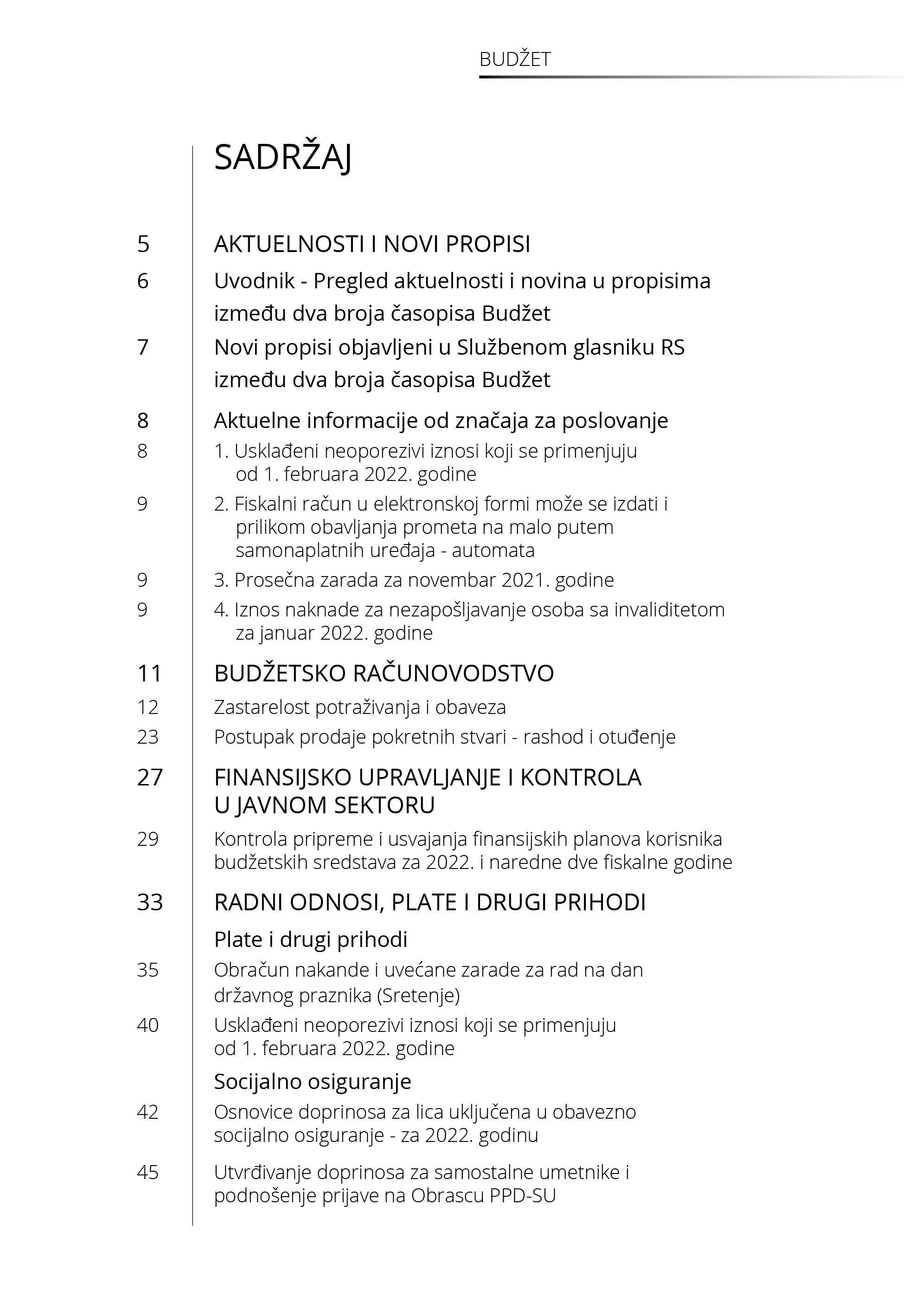 Časopis Budžet