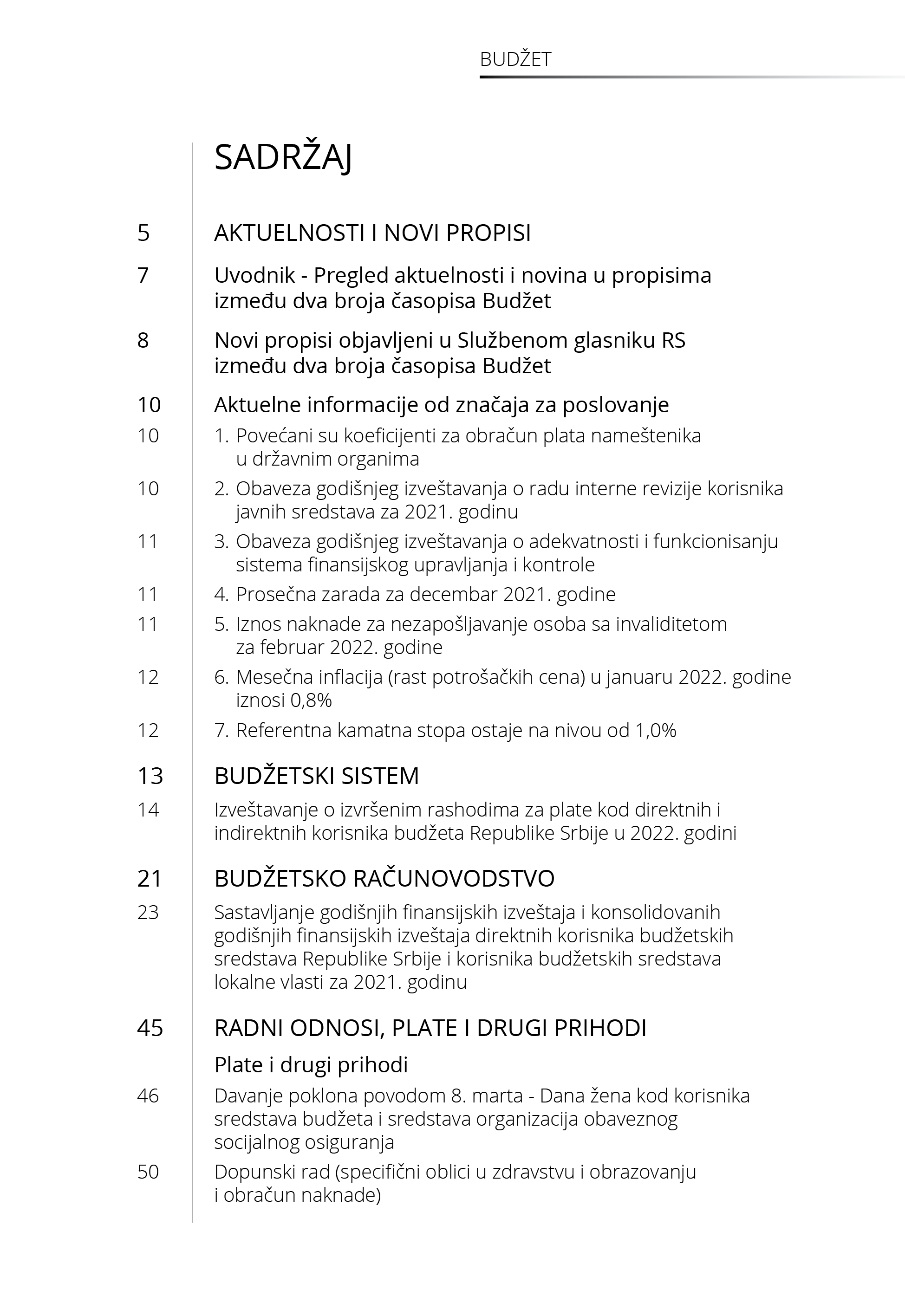 Časopis Budžet