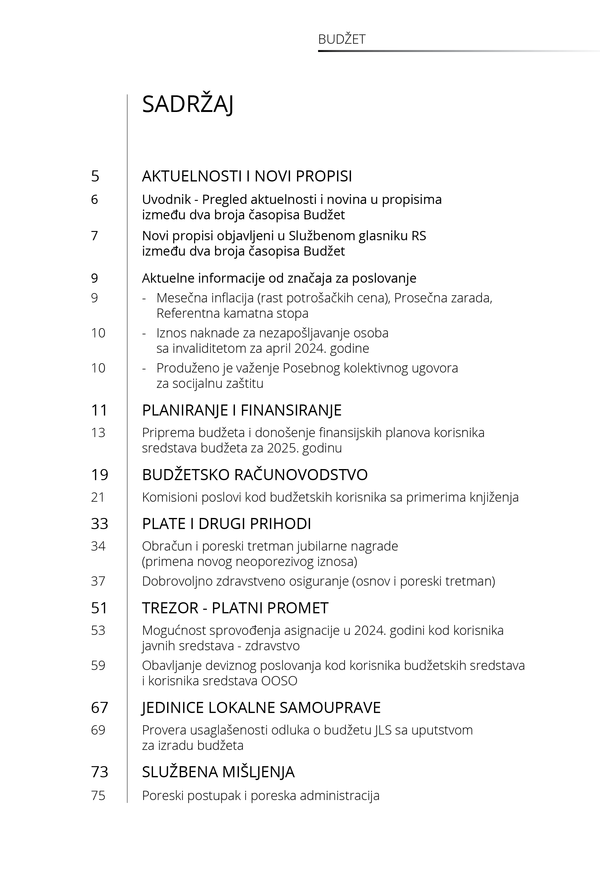 Časopis Budzet
