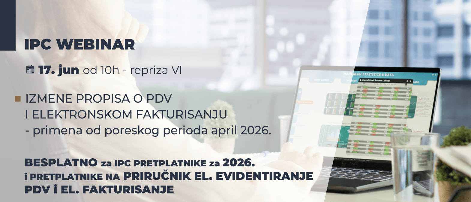 IPC Webinar - IZMENE PROPISA O PDV I ELEKTRONSKOM FAKTURISANJU